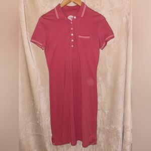 Peach Button-Up Dress